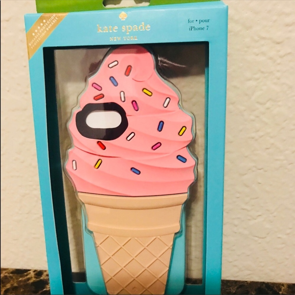 LAST ONE Kate Spade iPhone 7 ice cream case NIB - Picture 2 of 5